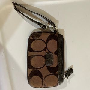 Gently used coach wristlet